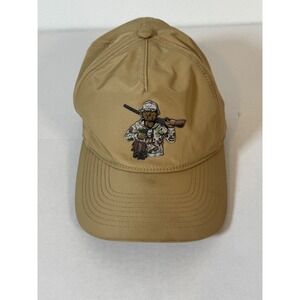 Webb Western Dog Hunter Graphic‎ Hat Beige Adjustable Strapback Casual Cap